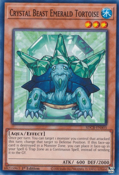 Crystal Beast Emerald Tortoise [SDCB-EN003] Common (ONLINE ORDER ONLY)
