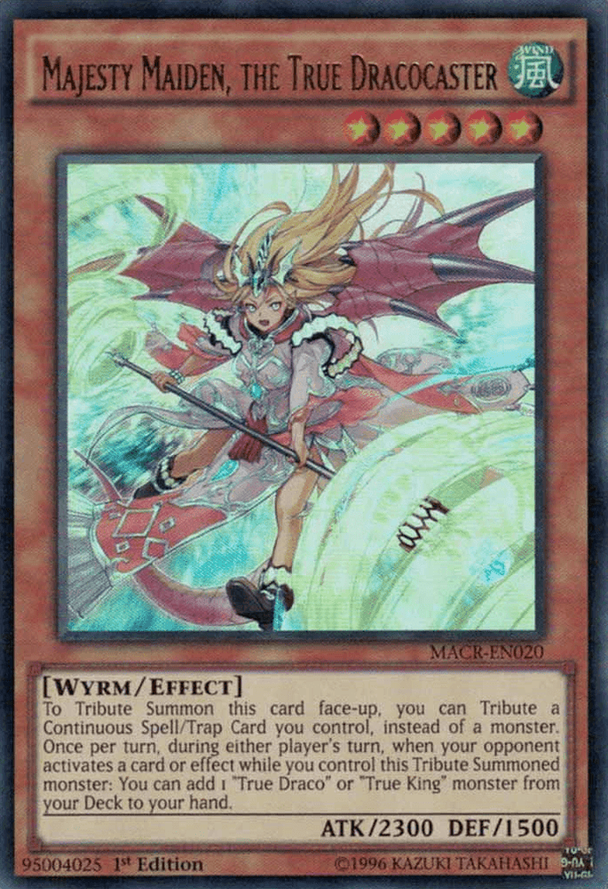 Majesty Maiden, the True Dracocaster [MACR-EN020] Ultra Rare (ONLINE ORDER ONLY)