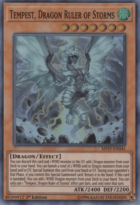 Tempest, Dragon Ruler of Storms [MYFI-EN045] Super Rare (ONLINE ORDER ONLY)