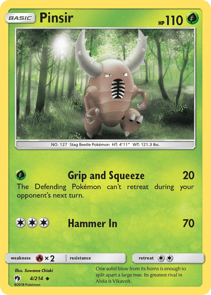 Pinsir (4/214) [Sun & Moon: Lost Thunder] (Online Only)