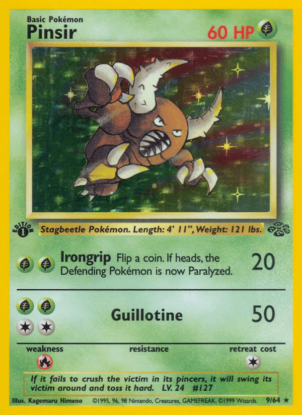 Pinsir (9/64) [Jungle 1st Edition] (Online Only)