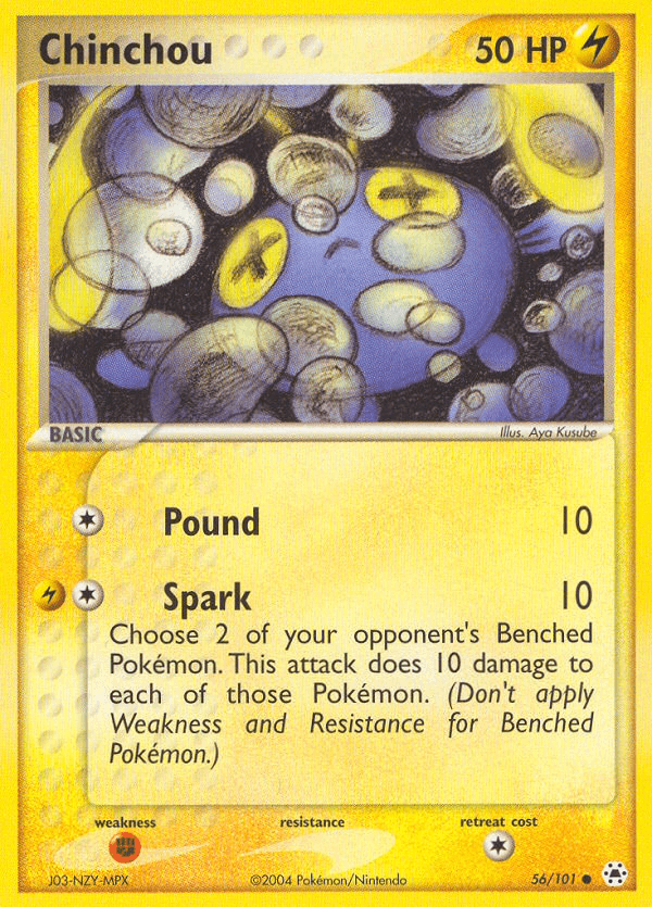 Chinchou (56/101) [EX: Hidden Legends] (Online Only)