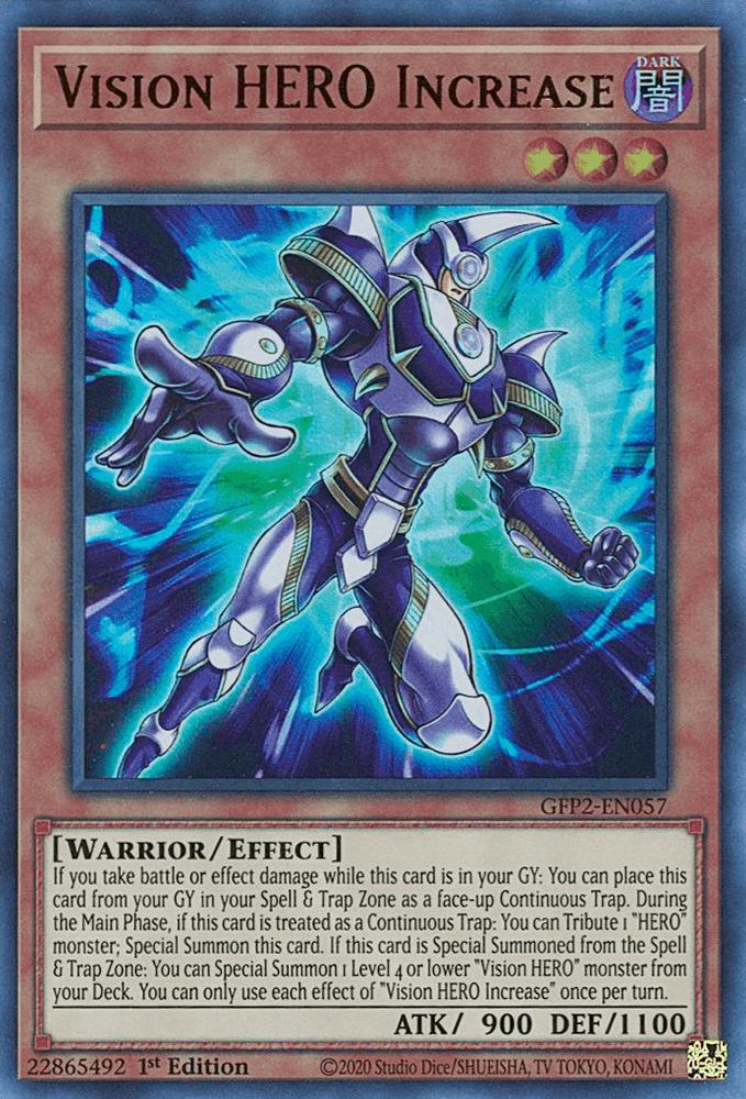 Vision HERO Increase [GFP2-EN057] Ultra Rare (ONLINE ORDER ONLY)