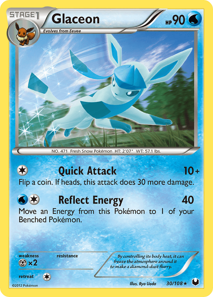 Glaceon (30/108) [Black & White: Dark Explorers] (Online Only)