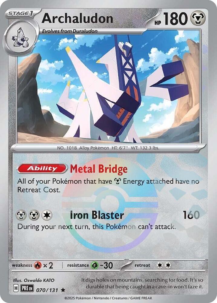 Archaludon (070/131) (Poke Ball Pattern) [Scarlet & Violet: Prismatic Evolutions] (Online Only)