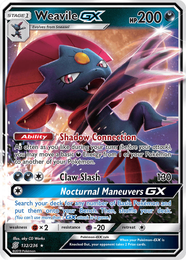 Weavile GX (132/236) [Sun & Moon: Unified Minds] (Online Only)