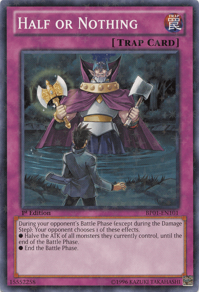 Half or Nothing [BP01-EN101] Starfoil Rare (ONLINE ORDER ONLY)