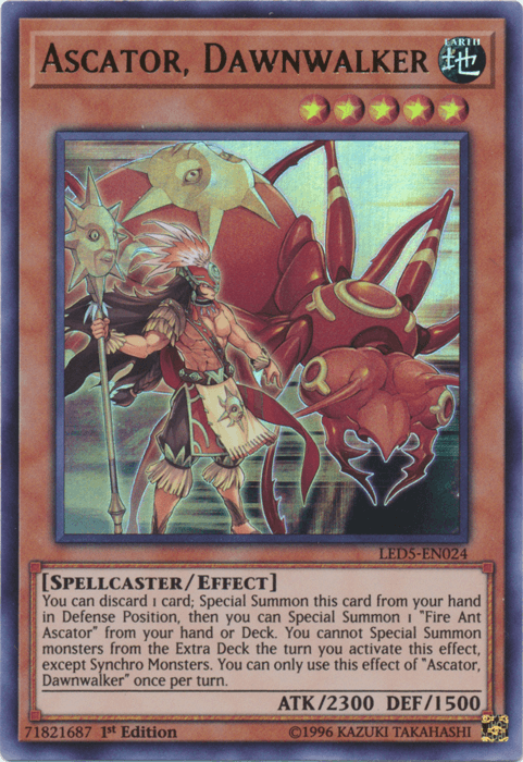 Ascator, Dawnwalker [LED5-EN024] Ultra Rare (ONLINE ORDER ONLY)