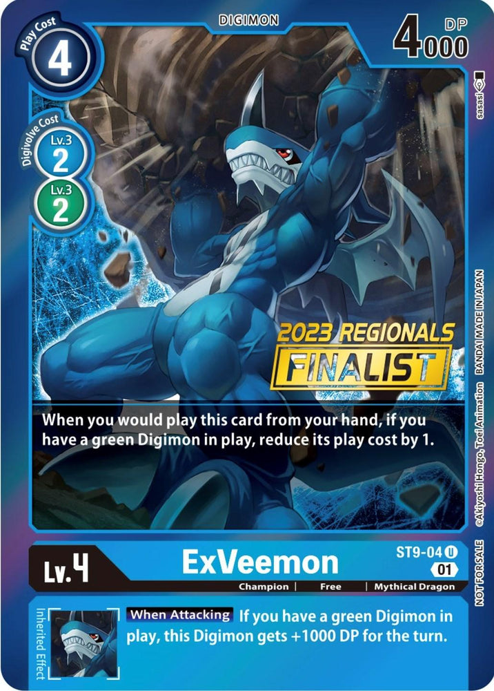 ExVeemon [ST9-04] (2023 Regionals Finalist) [Starter Deck: Ultimate Ancient Dragon Promos] (ONLINE ORDER ONLY)