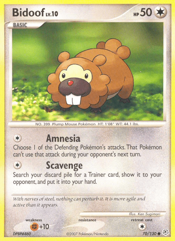 Bidoof (70/130) [Diamond & Pearl: Base Set] (Online Only)