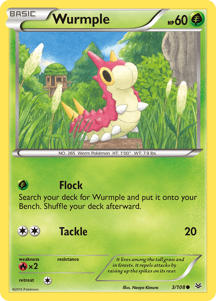 Wurmple (3/108) [XY: Roaring Skies] (Online Only)
