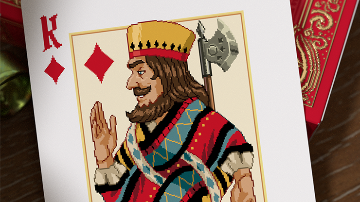 Pixel Kingdom (Red Edition) Playing Cards (ONLINE ORDER ONLY)