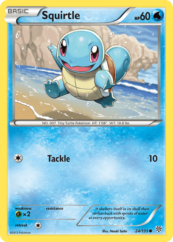 Squirtle (24/135) [Black & White: Plasma Storm] (Online Only)