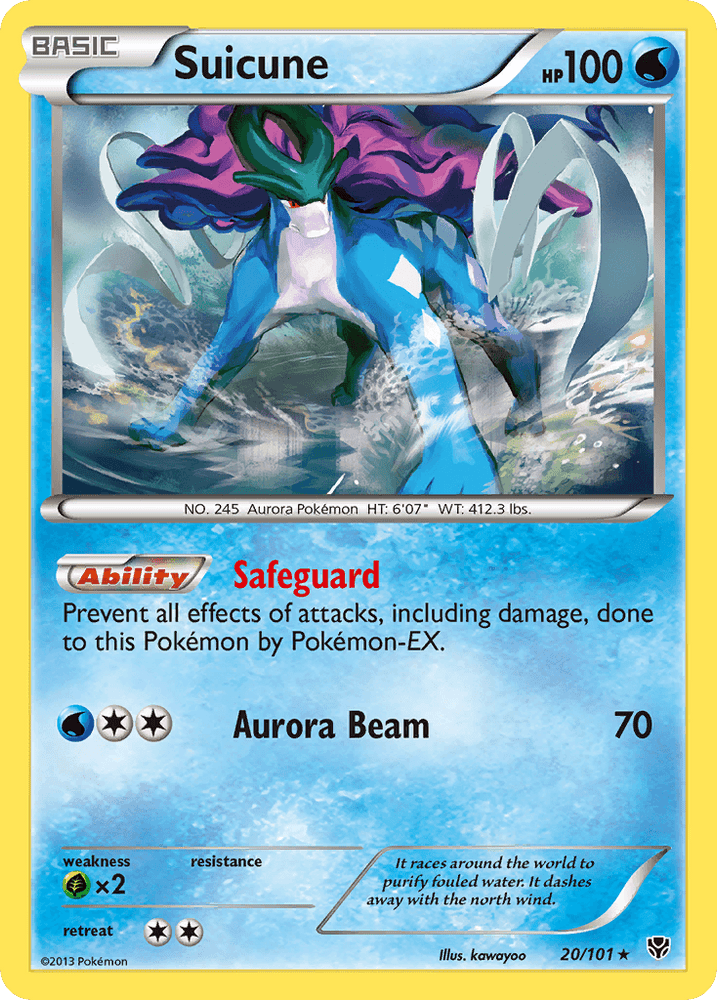 Suicune (20/101) [Black & White: Plasma Blast] (Online Only)
