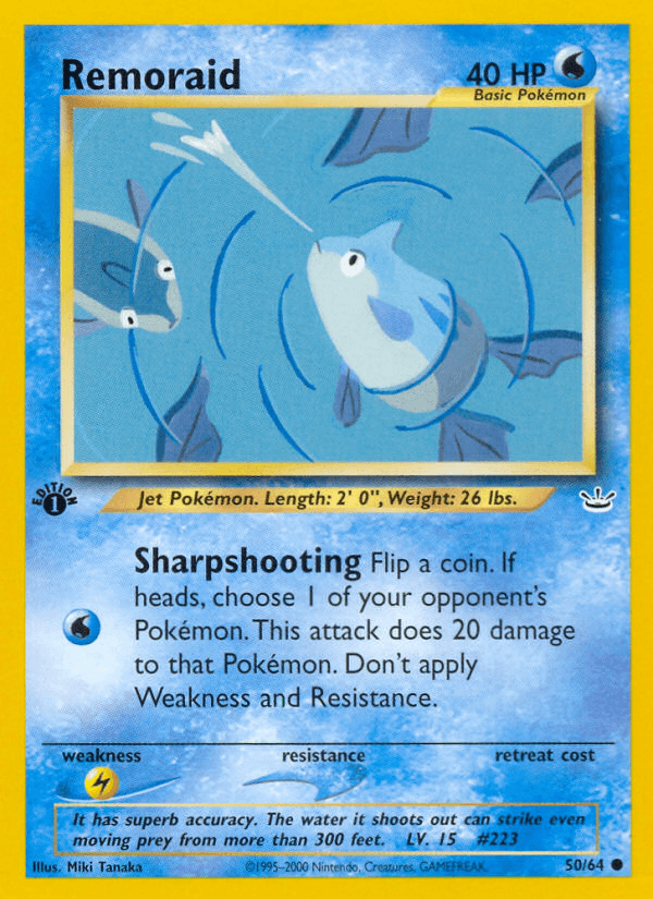 Remoraid (50/64) [Neo Revelation 1st Edition] (Online Only)