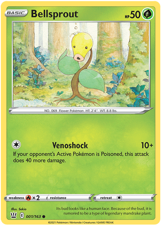 Bellsprout (001/163) [Sword & Shield: Battle Styles] (Online Only)