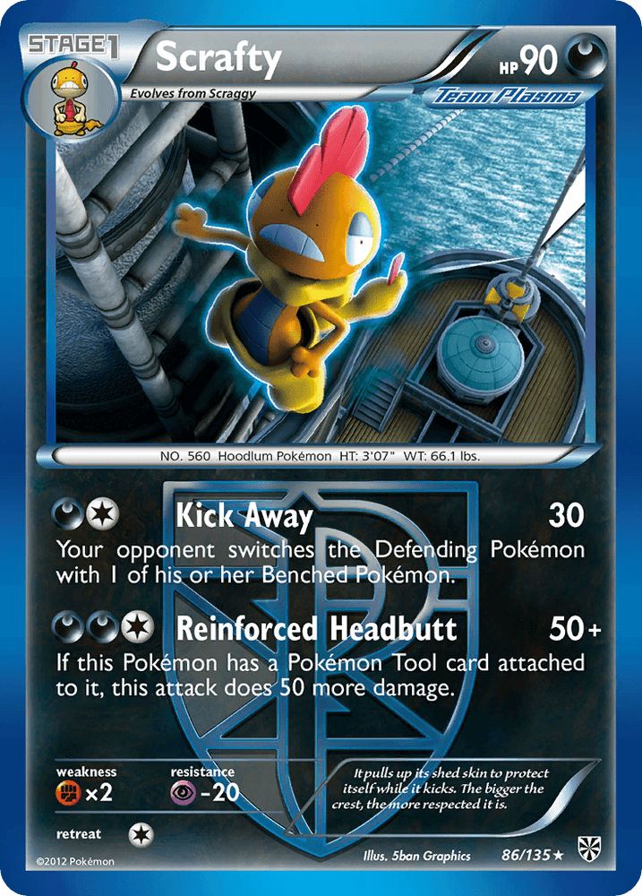 Scrafty (86/135) [Black & White: Plasma Storm] (Online Only)