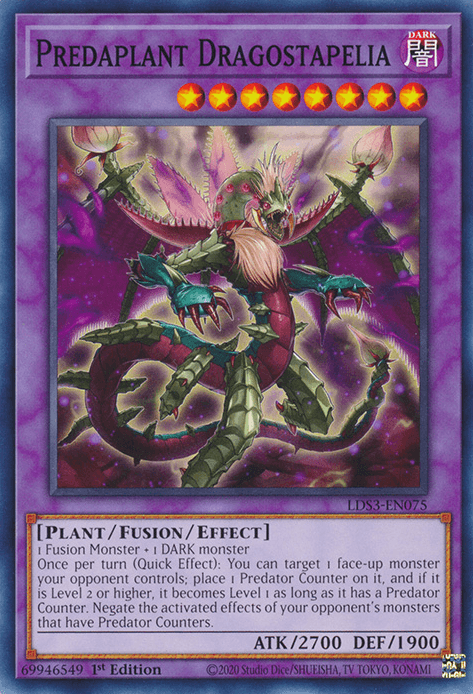 Predaplant Dragostapelia [LDS3-EN075] Common (ONLINE ORDER ONLY)