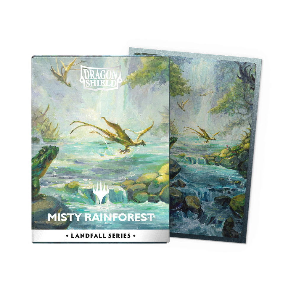 Dragon Shield: Standard 100ct Sleeves - Landfall Series - Misty Rainforest (Dual Matte)