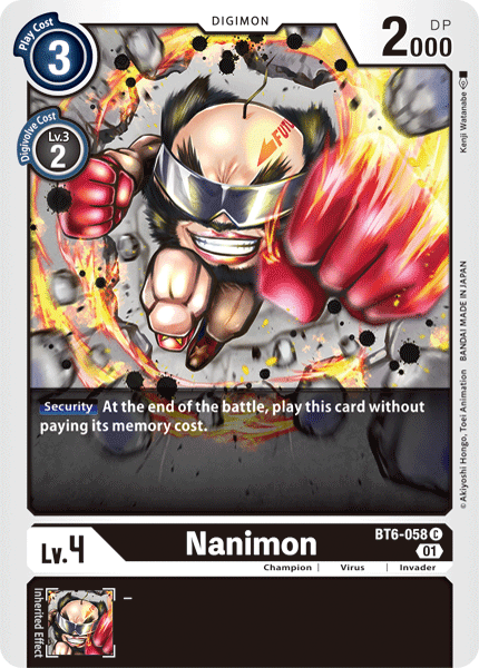 Nanimon [BT6-058] [Double Diamond] (ONLINE ORDER ONLY)