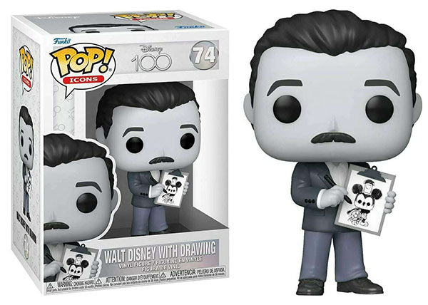 Walt Disney w/ Drawing (Icons) 74 (Online Order Only)
