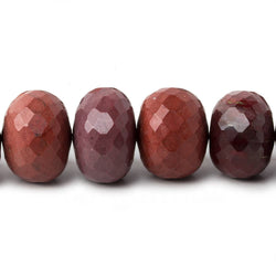7.5-16mm Moukaite Jasper faceted rondelle beads 15 inch 40 pieces AA (ONLINE ORDER ONLY)