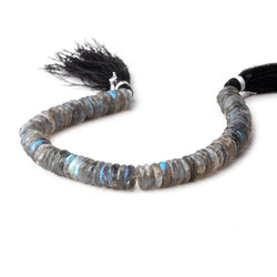6-6.5mm Labradorite faceted heishi beads 7.5 inches 82 pieces (ONLINE ORDER ONLY)