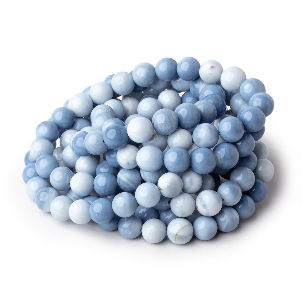 7.5-8mm Owyhee Blue Opal Plain Round Beads 17.5 inch 57 pieces (ONLINE ORDER ONLY)