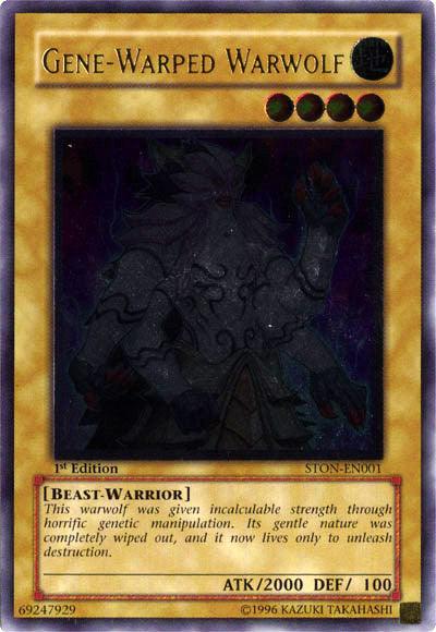 Gene-Warped Warwolf [STON-EN001] Ultimate Rare (ONLINE ORDER ONLY)