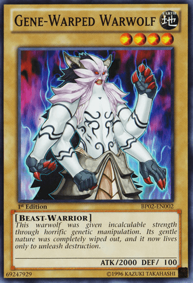 Gene-Warped Warwolf [BP02-EN002] Mosaic Rare (ONLINE ORDER ONLY)