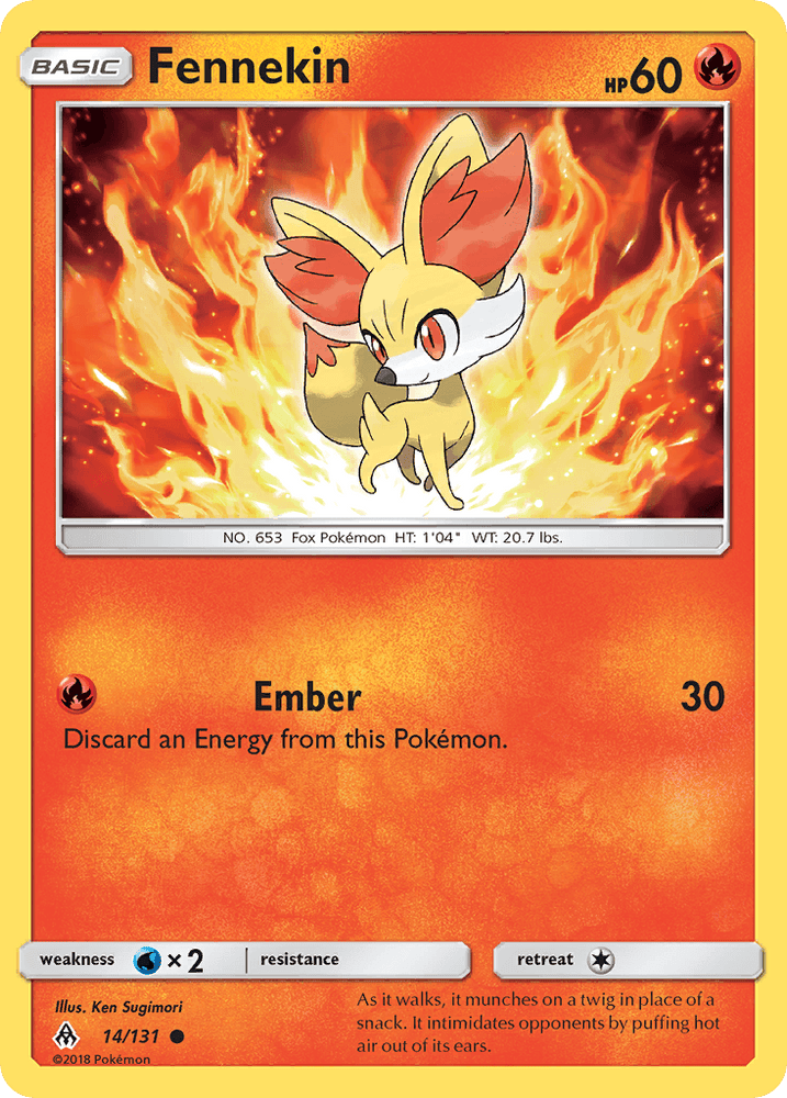 Fennekin (14/131) [Sun & Moon: Forbidden Light] (Online Only)