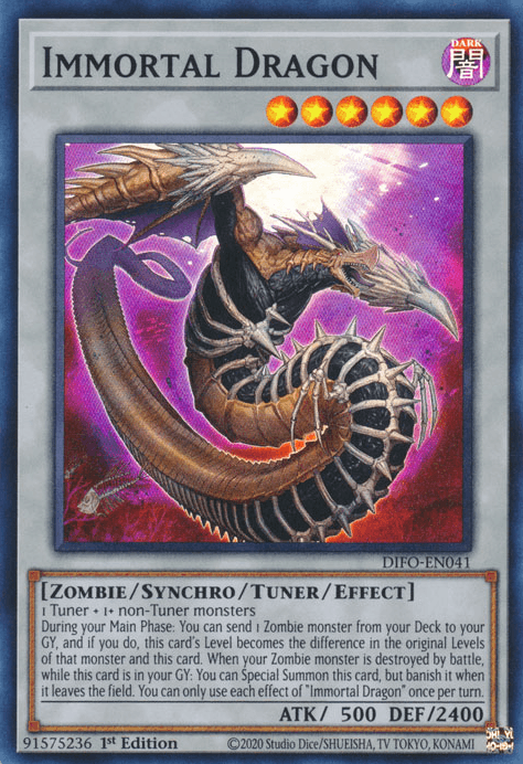 Immortal Dragon [DIFO-EN041] Super Rare (ONLINE ORDER ONLY)