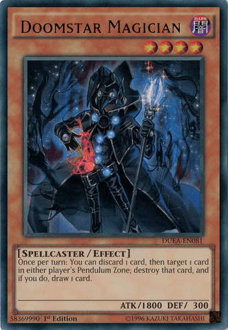 Doomstar Magician [DUEA-EN081] Ultra Rare (ONLINE ORDER ONLY)