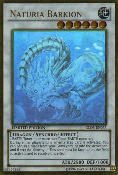 Naturia Barkion [GLD5-EN033] Ghost/Gold Rare (ONLINE ORDER ONLY)