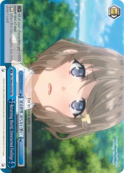 Returning World, Unreturned Feelings (SBY/W64-E099R RRR) [Rascal Does Not Dream of Bunny Girl Senpai]