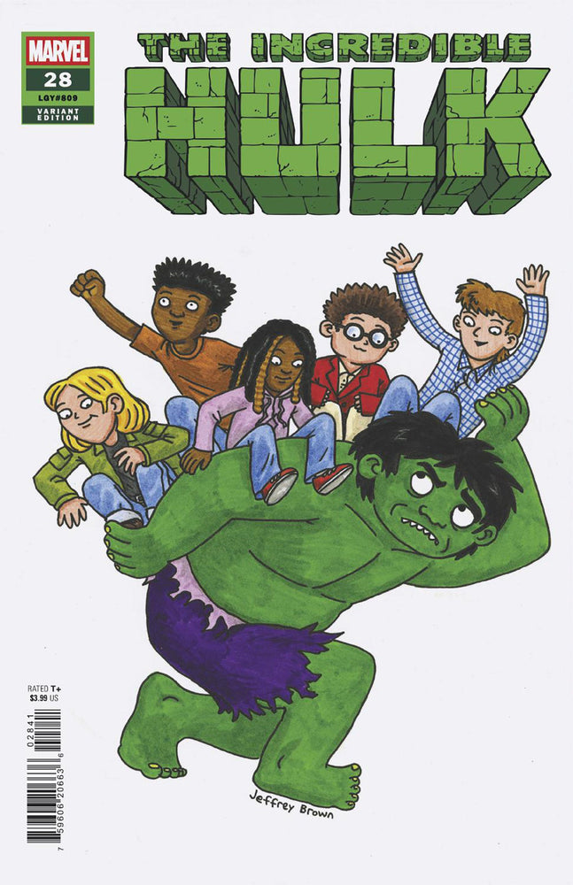 Incredible Hulk #28 Jeffrey Brown Variant (ONLINE ORDER ONLY)