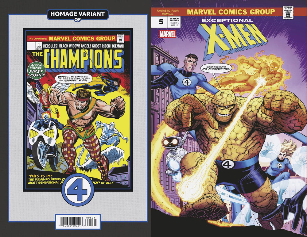 Exceptional X-Men #5 Nick Bradshaw Fantastic Four Homage Variant (Online Order Only)