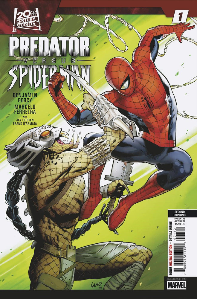 Predator vs. Spider-Man #1 Greg Land 2nd Print Variant (Online Order Only)