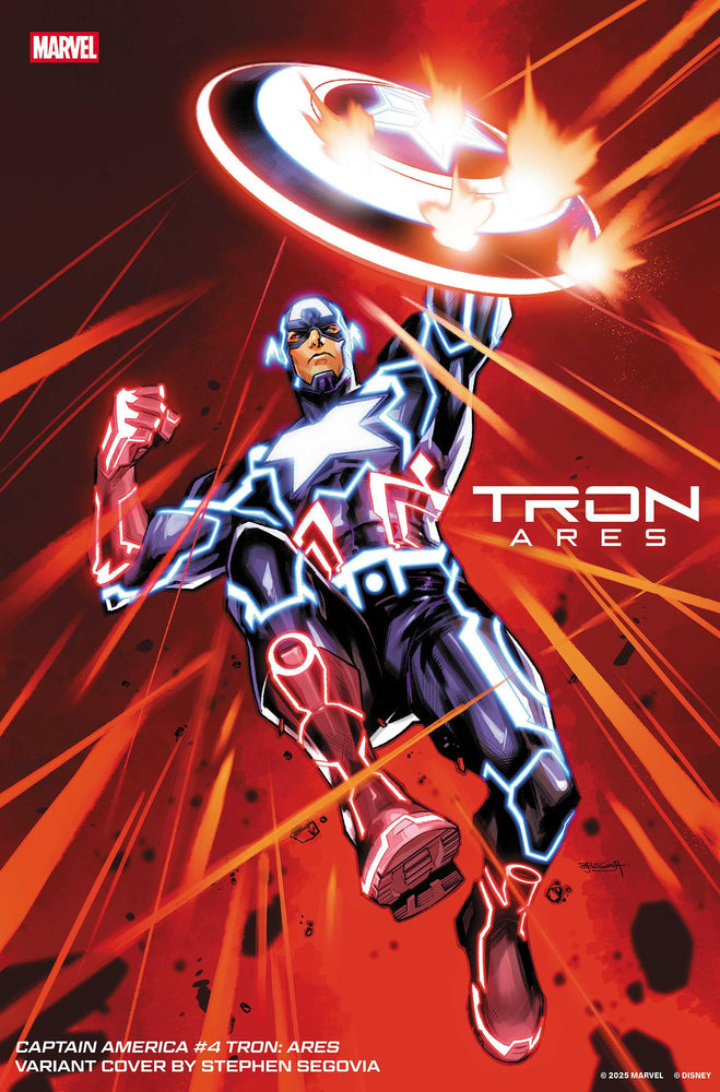 Captain America #4 Stephen Segovia Tron: Ares Variant (ONLINE ORDER ONLY)