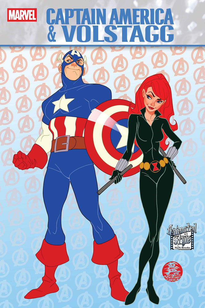 Captain America & Volstagg #1 Mark Brooks Animated-Style Variant (Online Order Only)