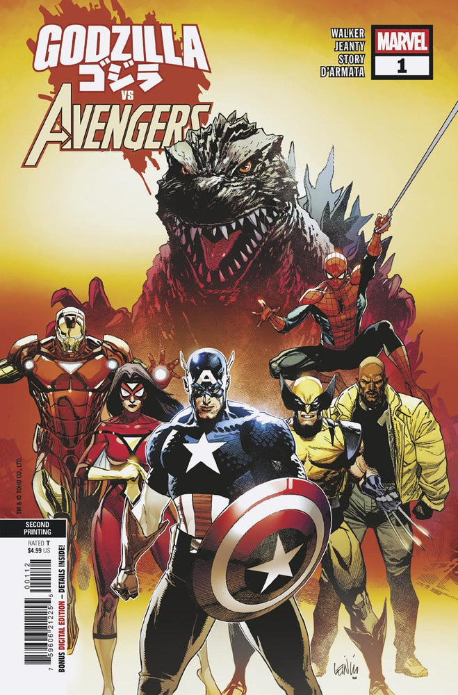 Godzilla vs. Avengers #1 Leinil Yu 2nd Print Variant (ONLINE ORDER ONLY)