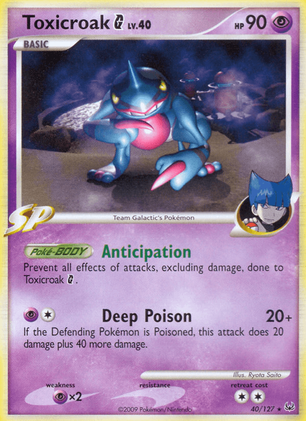 Toxicroak G (40/127) [Platinum: Base Set] (Online Only)