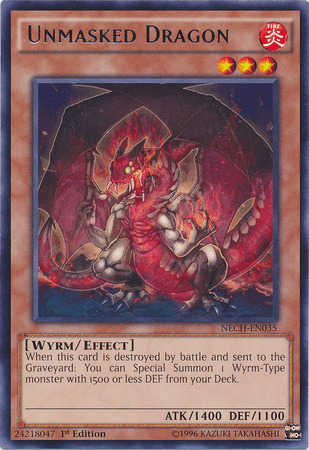 Unmasked Dragon [NECH-EN035] Rare (ONLINE ORDER ONLY)