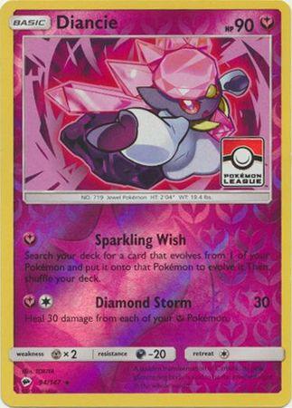 Diancie (94/147) (League Promo) [Sun & Moon: Burning Shadows] (Online Only)
