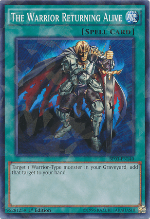 The Warrior Returning Alive [BP03-EN140] Shatterfoil Rare (ONLINE ORDER ONLY)