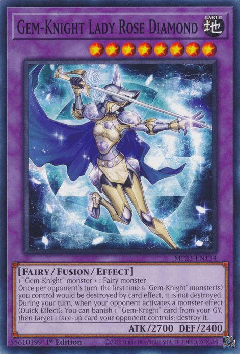 Gem-Knight Lady Rose Diamond [MP23-EN134] Common (ONLINE ORDER ONLY)