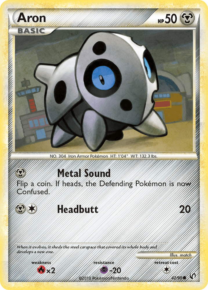 Aron (42/90) [HeartGold & SoulSilver: Undaunted] (Online Only)