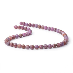 7.5mm Ruby faceted round beads 15.5 inch 50 pieces (ONLINE ORDER ONLY)