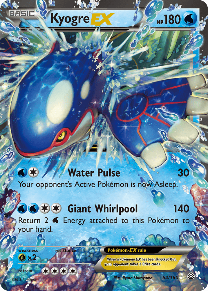 Kyogre EX (54/160) [XY: Primal Clash] (Online Only)