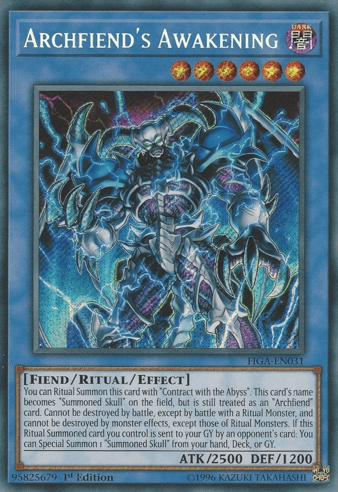 Archfiend's Awakening [FIGA-EN031] Secret Rare (ONLINE ORDER ONLY)